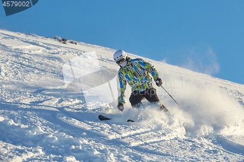 Image of Skiing in fresh powder snow