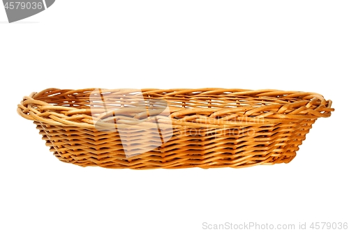 Image of Wicker basket on white