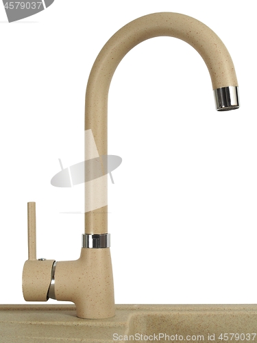 Image of Kitchen tap on white