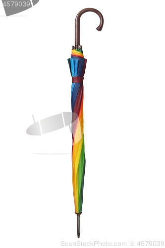 Image of Rainbow umbrella on white