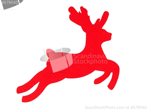 Image of Christmas reindeer on white