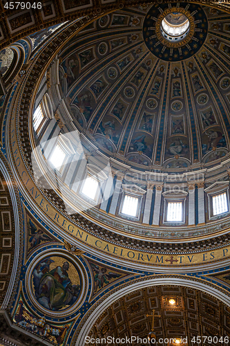 Image of Dome in Saint Peters Cathedral in Vatican