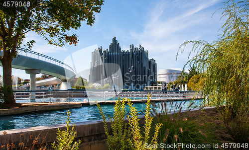 Image of Dynamic Flying Theatre attraction at Le Futuroscope