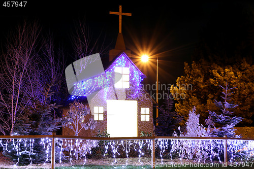 Image of christmas church decoration