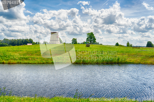 Image of Latvian country side landscape view