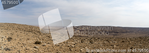 Image of Desert panorama in Israel Ramon crater