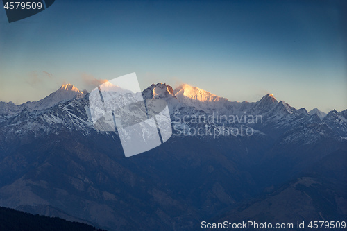 Image of Sunrise in Nepal Himalaya