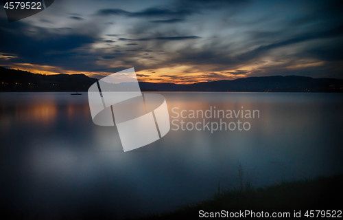 Image of Sunset in norway tourism travel