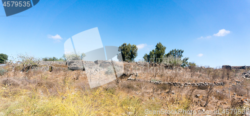 Image of Hiking on Golan Heights landscape 