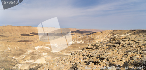 Image of Desert panorama in Israel Ramon crater