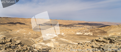 Image of Desert panorama in Israel Ramon crater