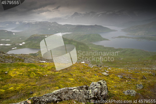 Image of Mountain nature landscape in Morway summer