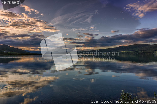 Image of Romantic lake landscape in europe