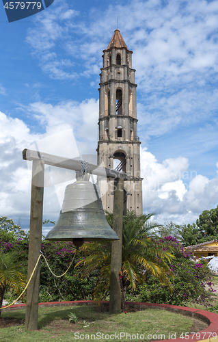 Image of Manaca Iznaga Tower and bell in Valley of the Sugar Mills