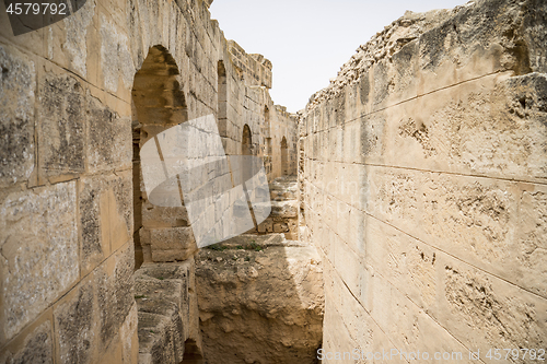 Image of Remains of Roman amphitheater in El Djem Tunisia