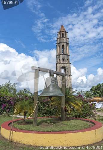 Image of Manaca Iznaga Tower and bell in Valley of the Sugar Mills