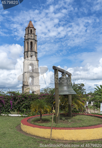 Image of Manaca Iznaga Tower and bell in Valley of the Sugar Mills