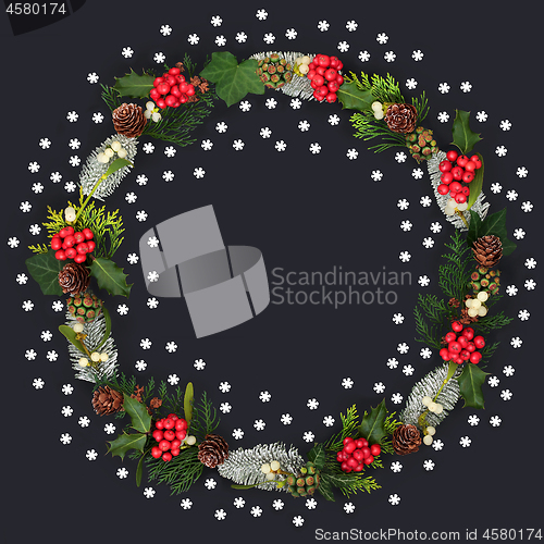 Image of Christmas and Winter Wreath