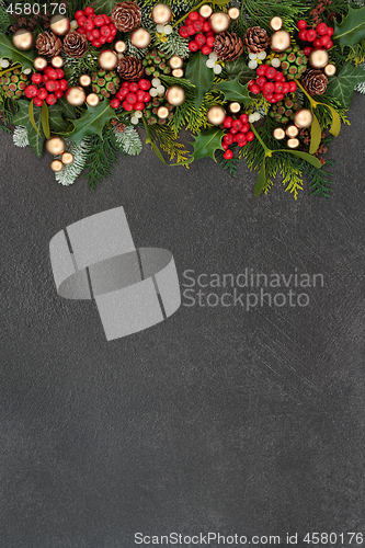 Image of Christmas Decorative Background Border