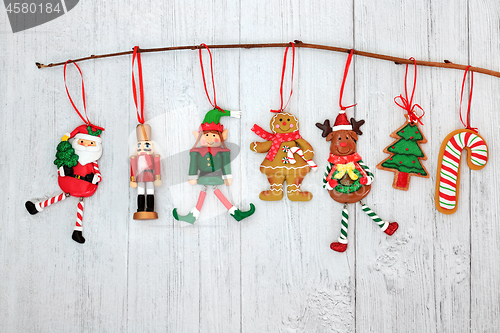 Image of Hanging Christmas Decorations