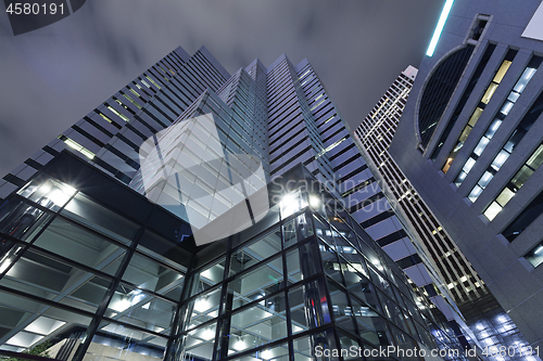 Image of Modern architecture. Modern steel and glass skyscrapers in Tokyo.