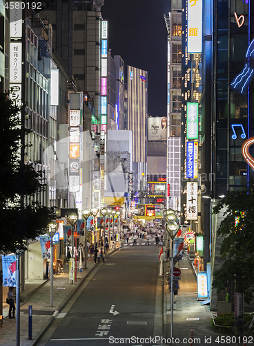 Image of Tokyo, Japan - 26 August 2019: shopping area Kyu-Ome-kaido, Shinjuku City, Tokyo - Image