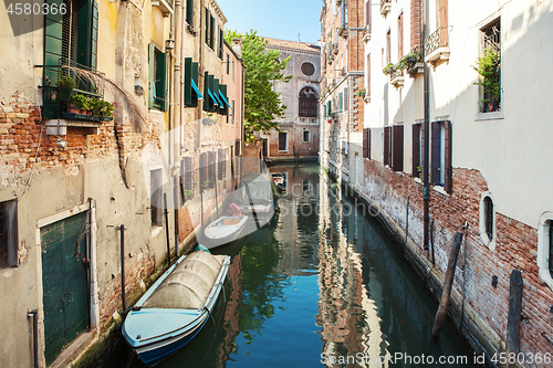 Image of Venice canal scene in Italy