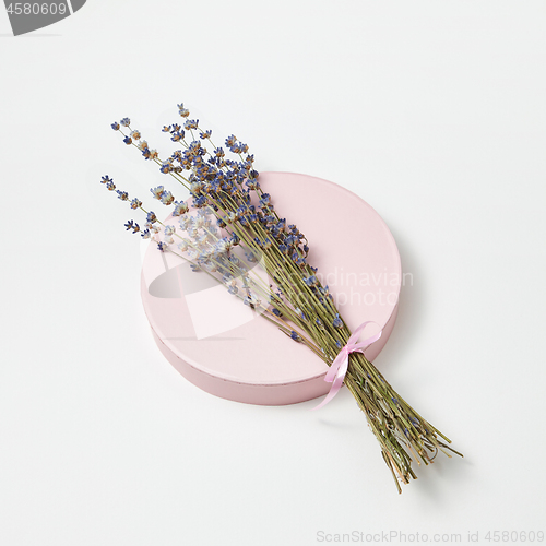 Image of Eco natural lavender brunch on a ceramic board.