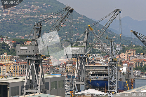 Image of Shipyard Cranes