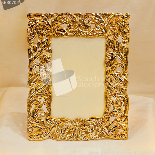 Image of Engraved Gold Frame