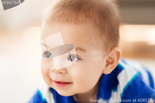 Image of close up of sweet little asian baby boy