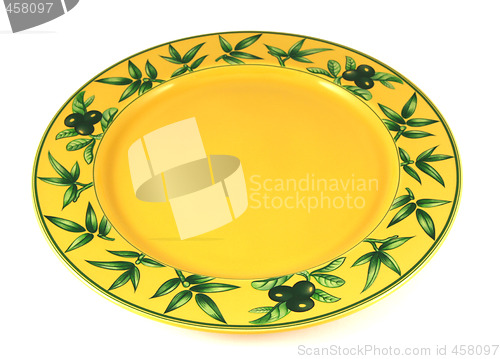 Image of Yellow empty plate