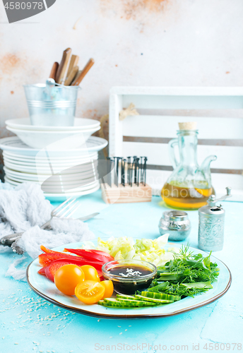 Image of vegetables for salad