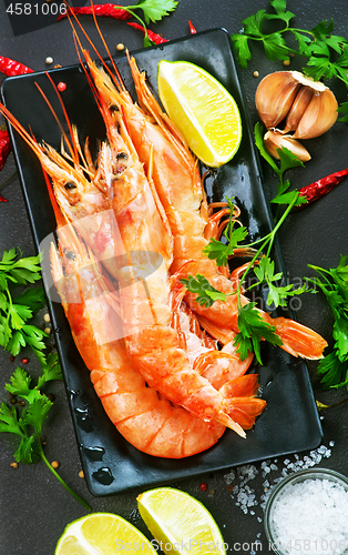 Image of boiled shrimps