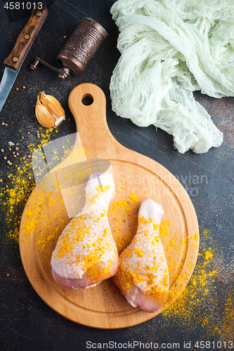 Image of chicken legs with spice 