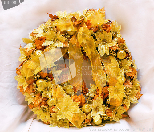 Image of Gold Christmas Wreath