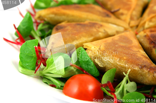 Image of samosas white on left