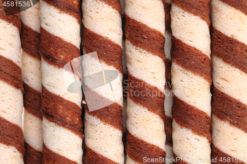 Image of sweet tubes texture