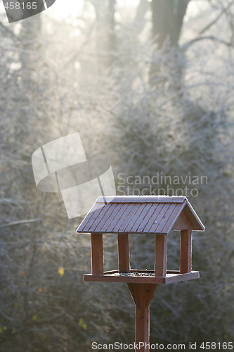 Image of Frozen bird house