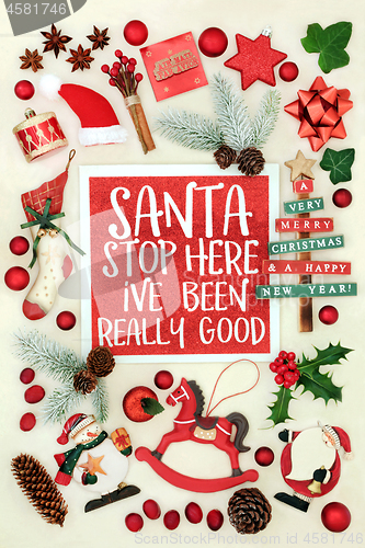 Image of Christmas Letter Sign to Santa Claus
