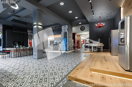 Image of Premium home appliance store interior