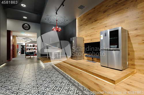 Image of Premium home appliance store interior