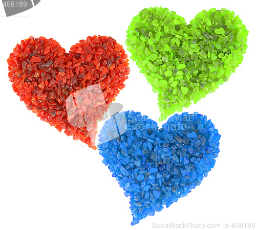 Image of RGB hearts