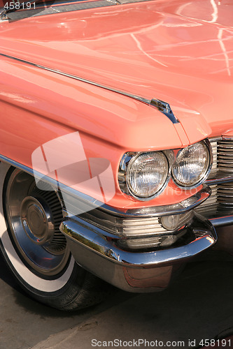 Image of Vintage pink car