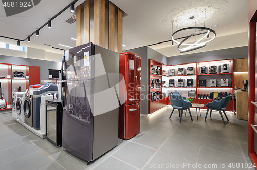 Image of Premium home appliance store interior