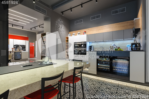 Image of Premium home appliance store interior