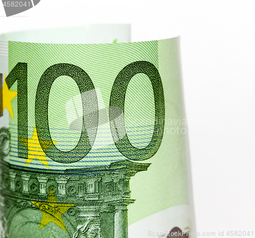 Image of one hundred euro close-up
