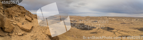 Image of Desert panorama in Israel Ramon crater