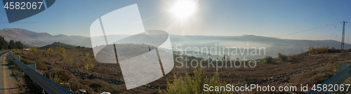 Image of Golan Heights Morning panoramic landscape