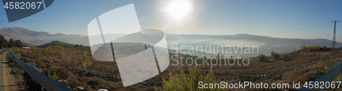 Image of Golan Heights Morning panoramic landscape